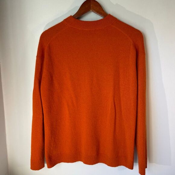 Ann Taylor Burnt Orange Cashmere Sweater, S oldmoney luxury normcore - Picture 6 of 14